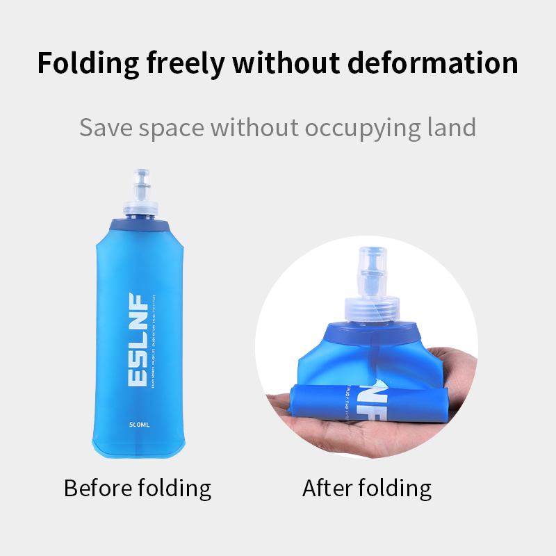 Hydration Pack Outdoor - Botella de agua plegable de 500ml,