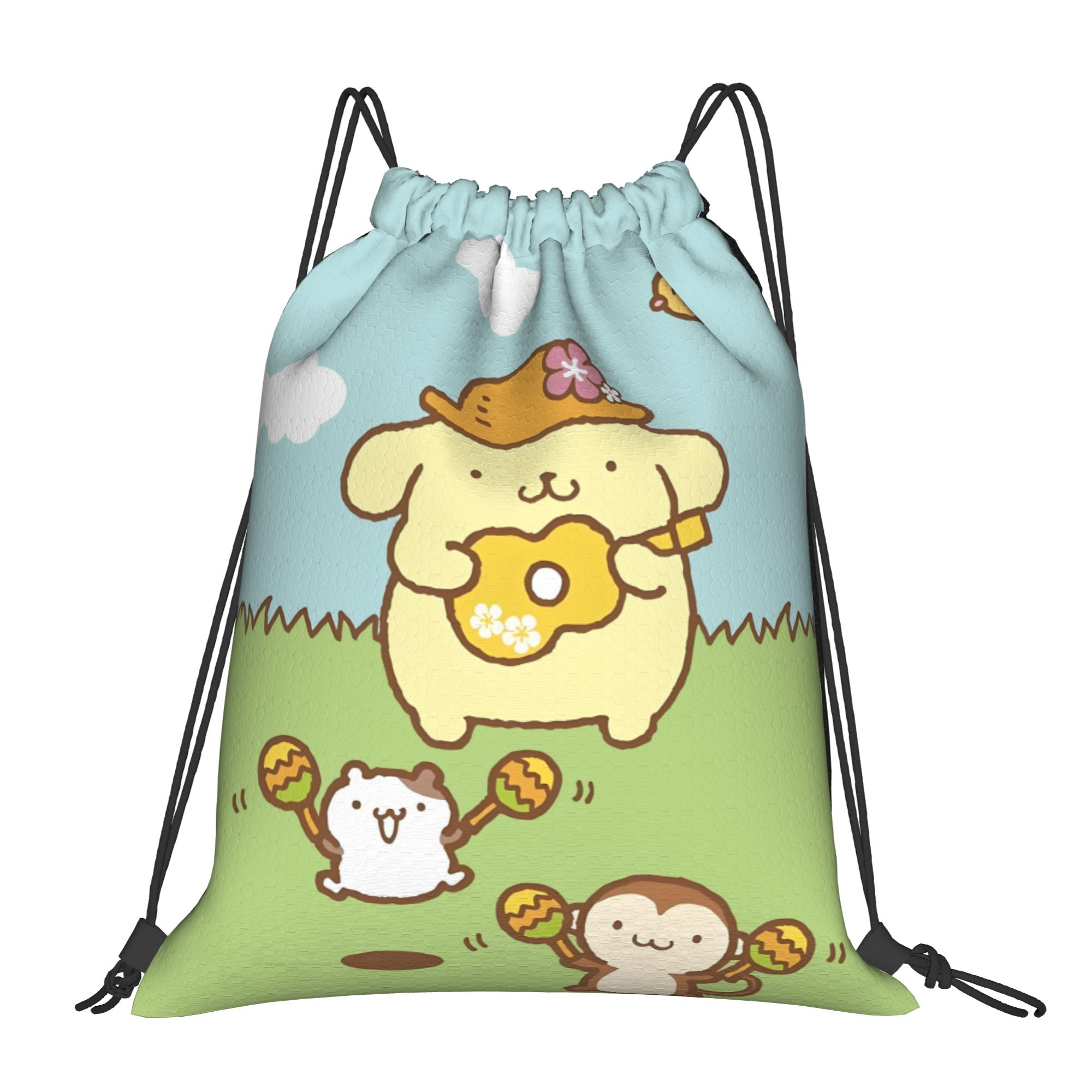 Drawstring Gym Bag - Mochilas personalizadas con cordón P-Pompompurines para