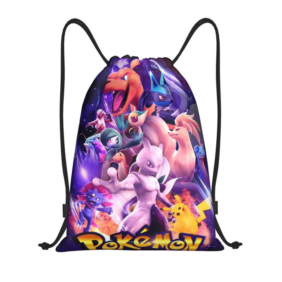 Drawstring Gym Bag - Lindo dibujo animado Manga Poke-Mon bolsa
