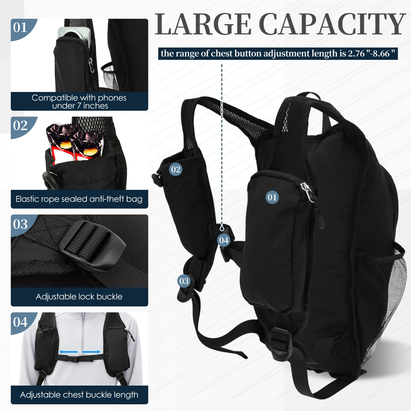 Mochila pequeña de 10L para se - Foldable Backpack Small reseña y precio