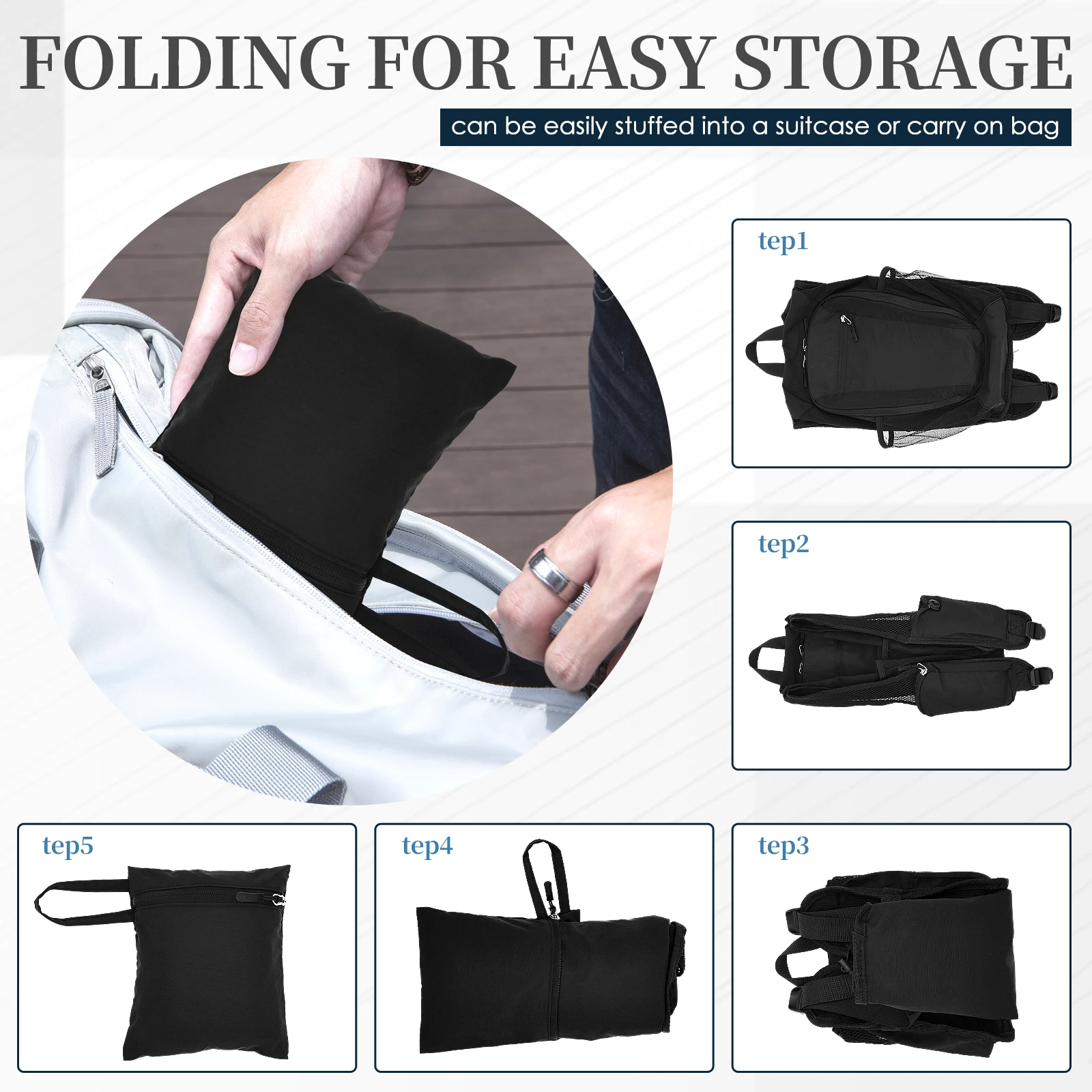 Mochila pequeña de 10L para se - Foldable Backpack Small reseña y precio