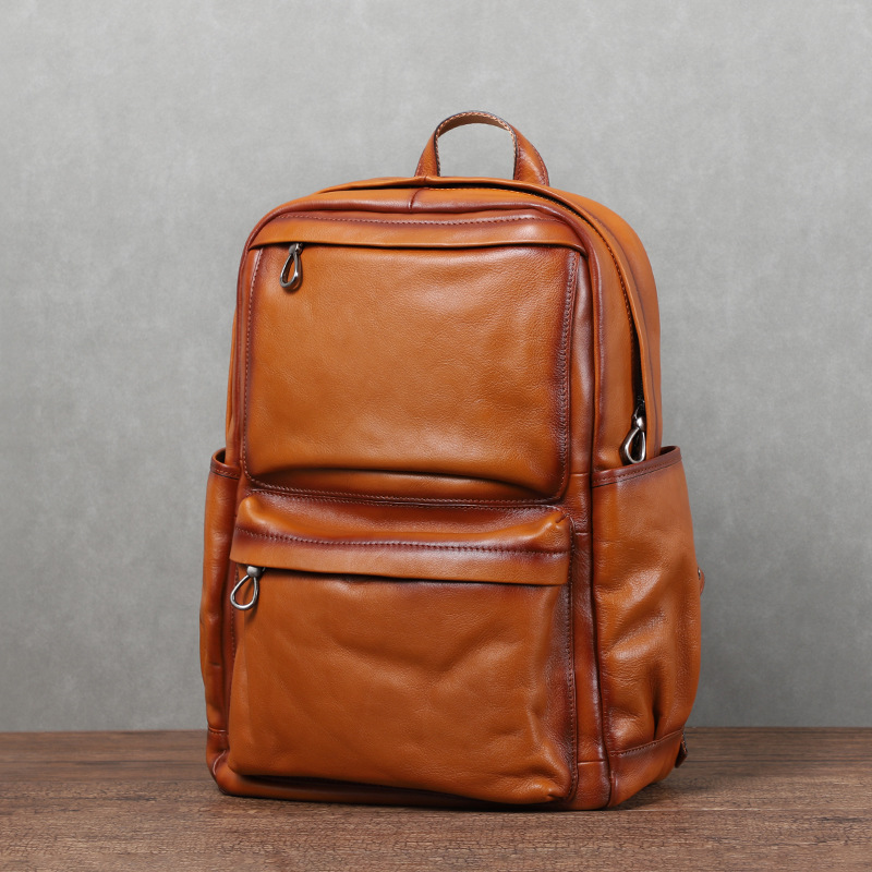 YETTIES Mochila de cuero curti - Leather Backpack Vintage reseña y precio