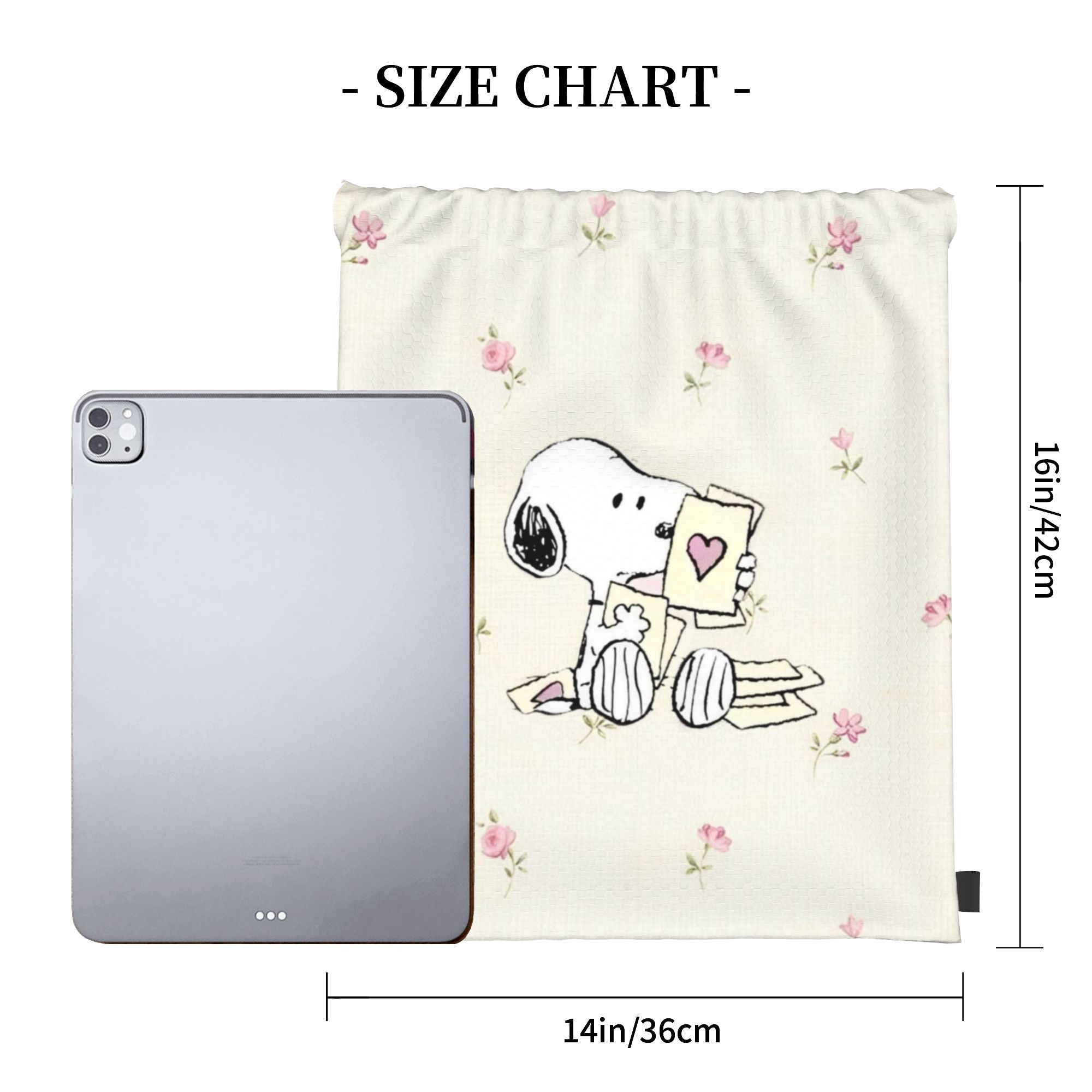 Mochila S-Snoopys Loving Gestu - Drawstring Gym Bag reseña y precio