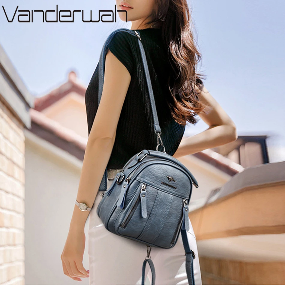 Mochilas de cuero 4 en 1, bols - Mini Backpack Purse reseña y precio