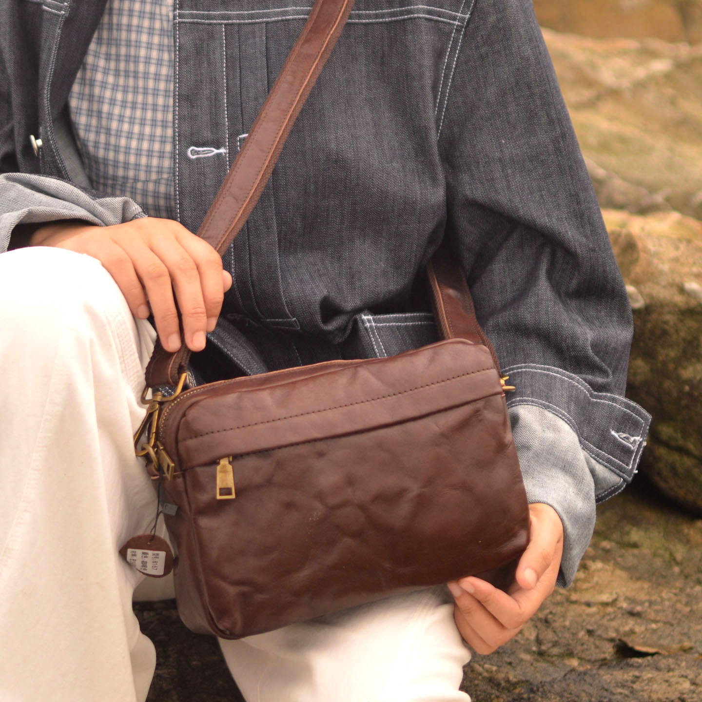 AETOO Bolso cruzado vintage de - Leather Backpack Vintage reseña y precio