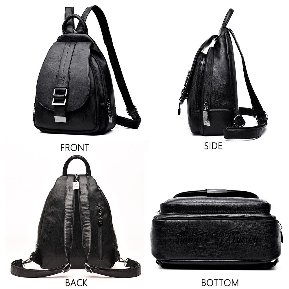 Mochila De cuero de diseño par - School Backpack Teen reseña y precio
