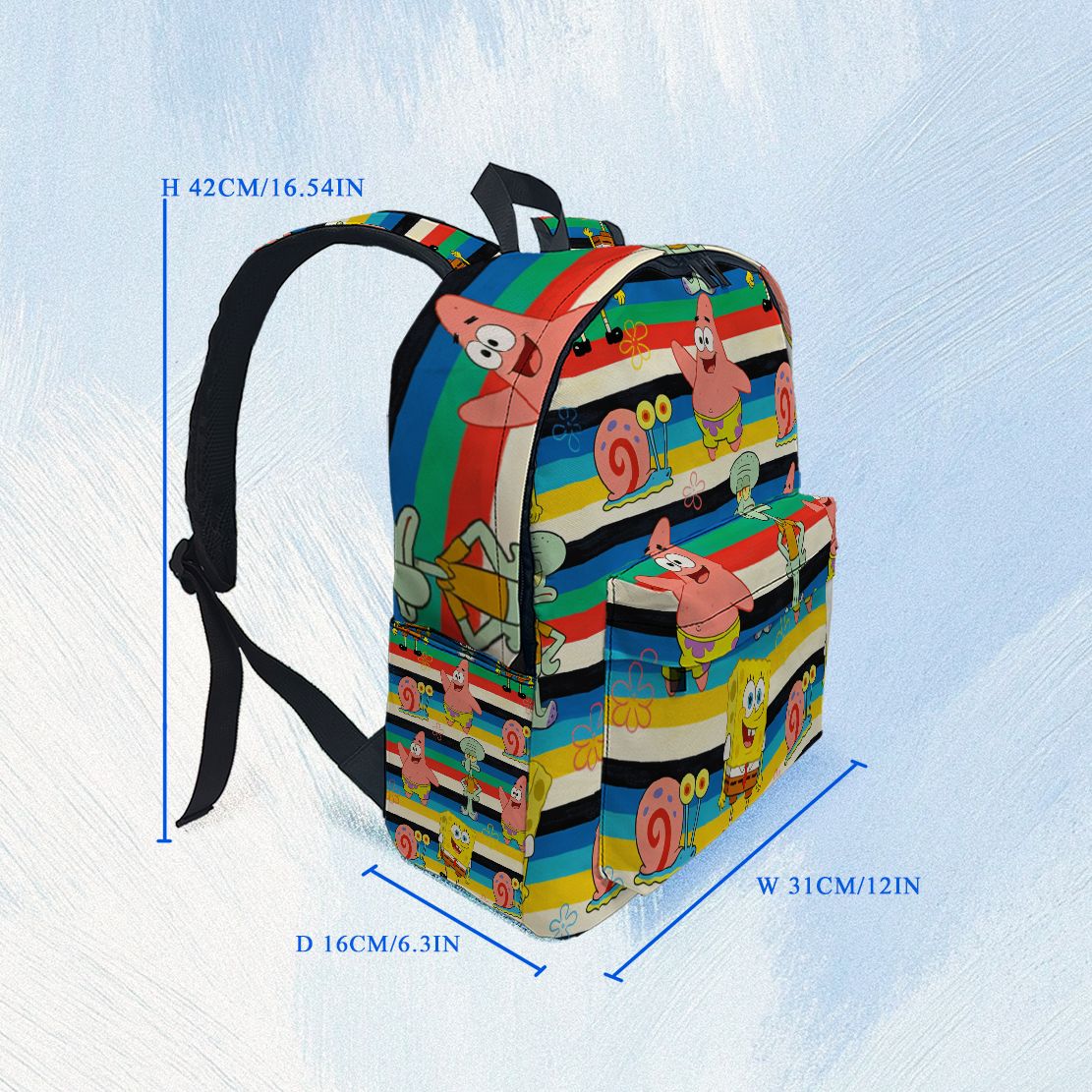 Mochila con estampado de rayas - School Backpack Teen reseña y precio
