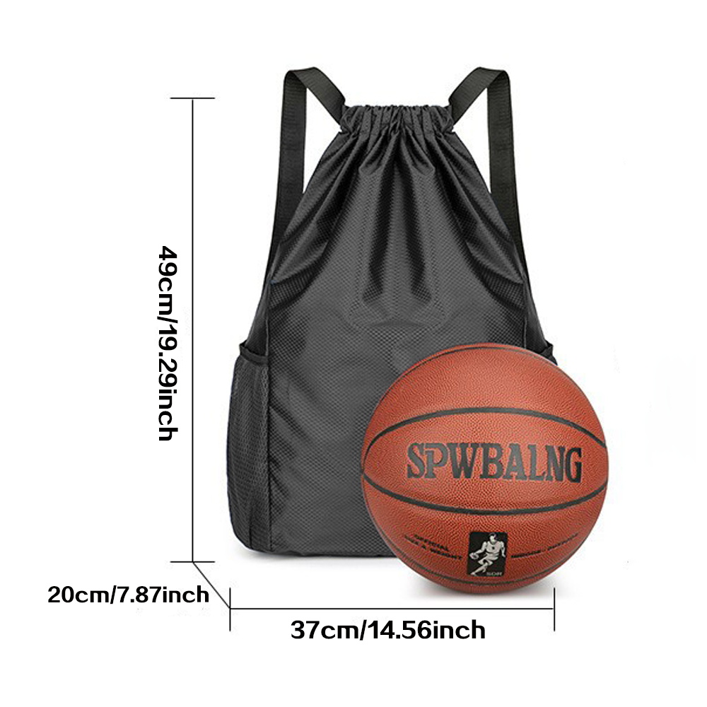 Bolsa negra con cordón, mochil - Drawstring Gym Bag reseña y precio