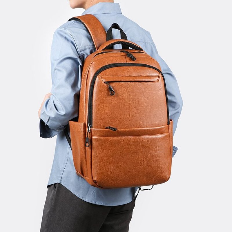 Mochila de cuero premium para  - Laptop Backpack 15.6 reseña y precio