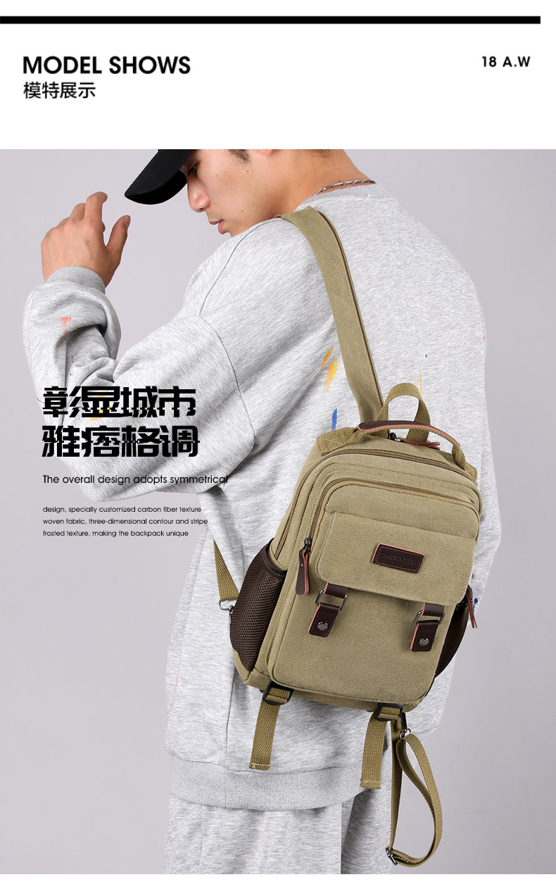 Nuevo bolso de lona para el pe - Canvas Backpack Casual reseña y precio