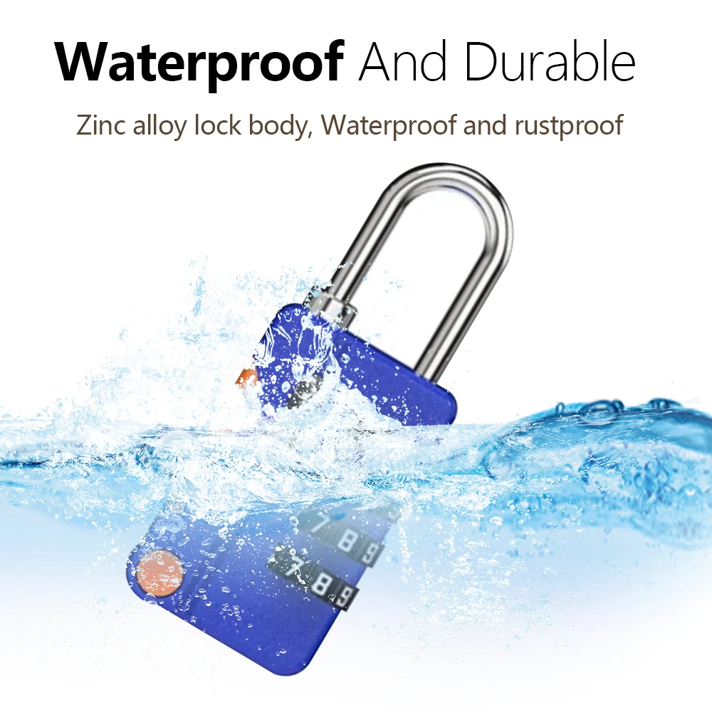 Candado de combinación de 4 dí - Travel Backpack Anti Theft reseña y precio
