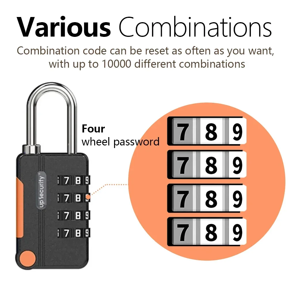 Candado de combinación de 4 dí - Travel Backpack Anti Theft reseña y precio