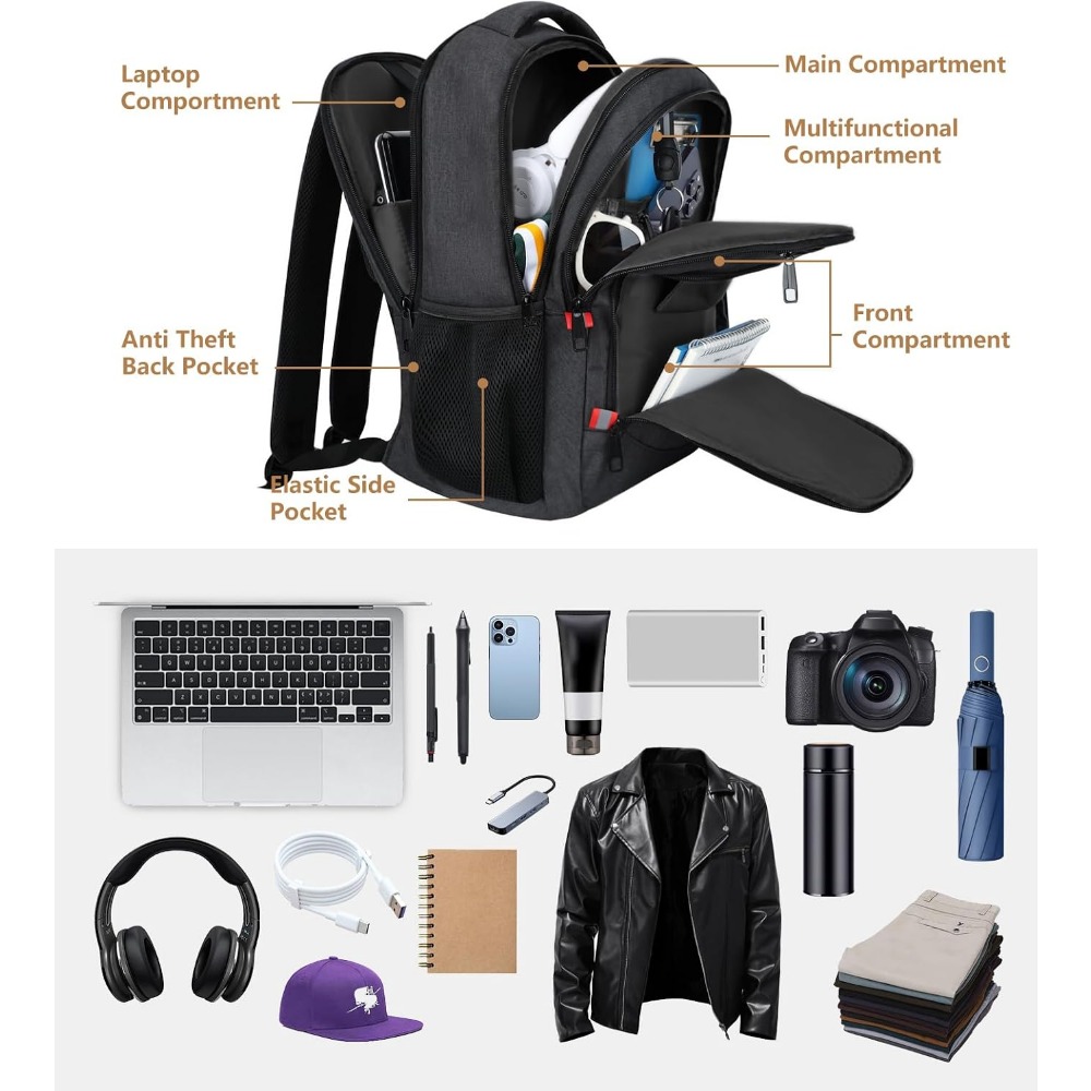 Mochila Escolar para Hombre, p - School Backpack Teen reseña y precio