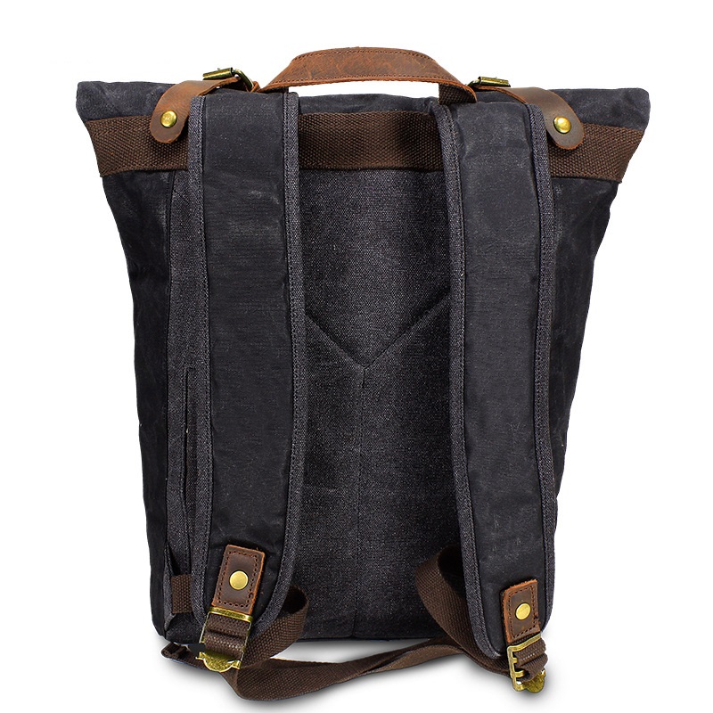 Mochilas de cuero de lona Retr - Leather Backpack Vintage reseña y precio
